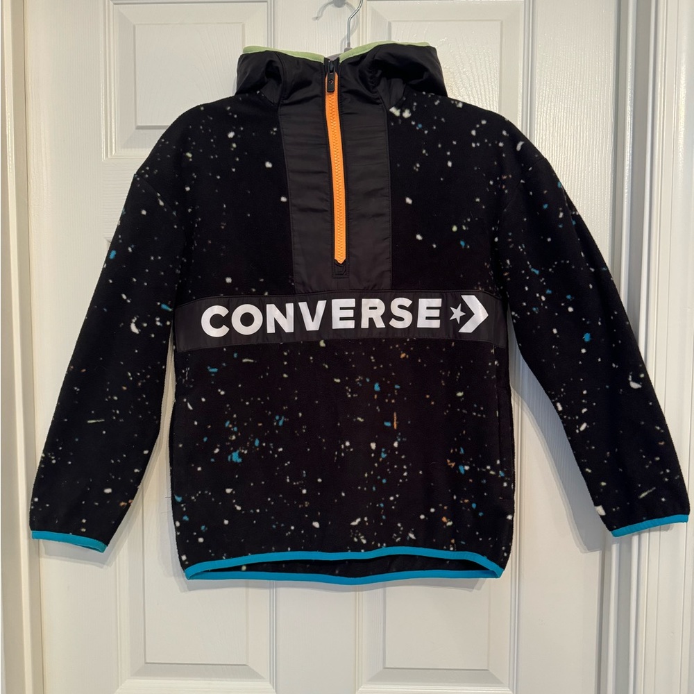 Converse black sweatshirt/ hoodie.M size (youth). Boys 10-12 years old
